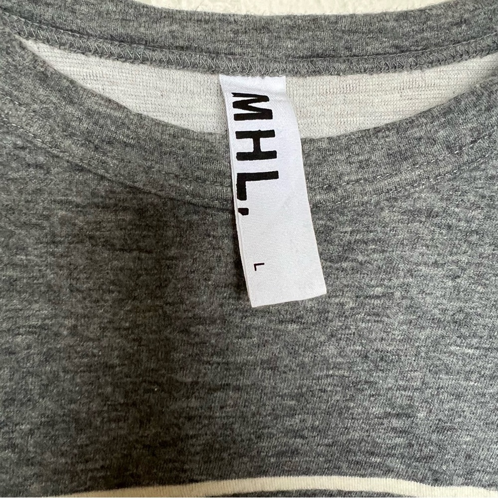 Margaret Howell MHL Long Sleeve Stripe Top-Large - Picture 3 of 4